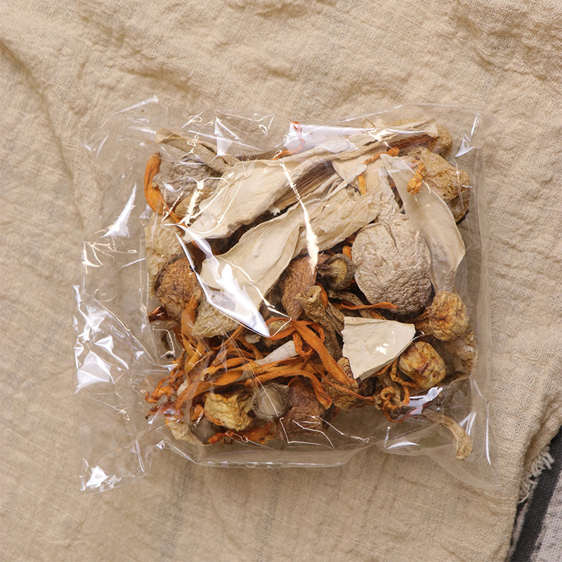 一品爽 菌荟萃80g/盒 菌菇组合 姬松茸 虫草花 鸡腿菇 鹿茸菌 竹荪 羊肚菌组合火锅煲汤食材