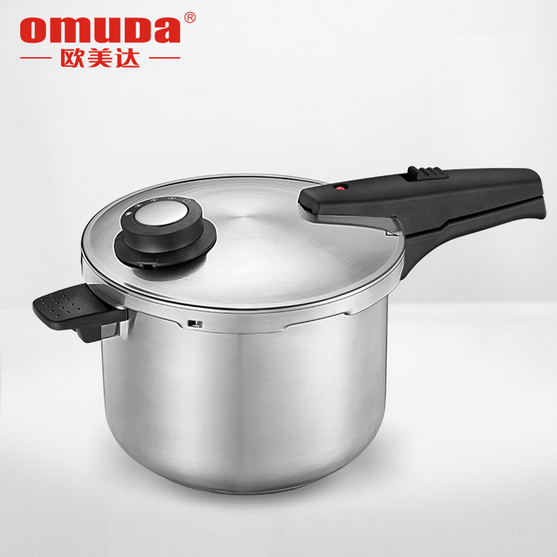 欧美达(Omuda) 304不锈钢高压锅家用燃气电磁炉通用压力锅 LKG802