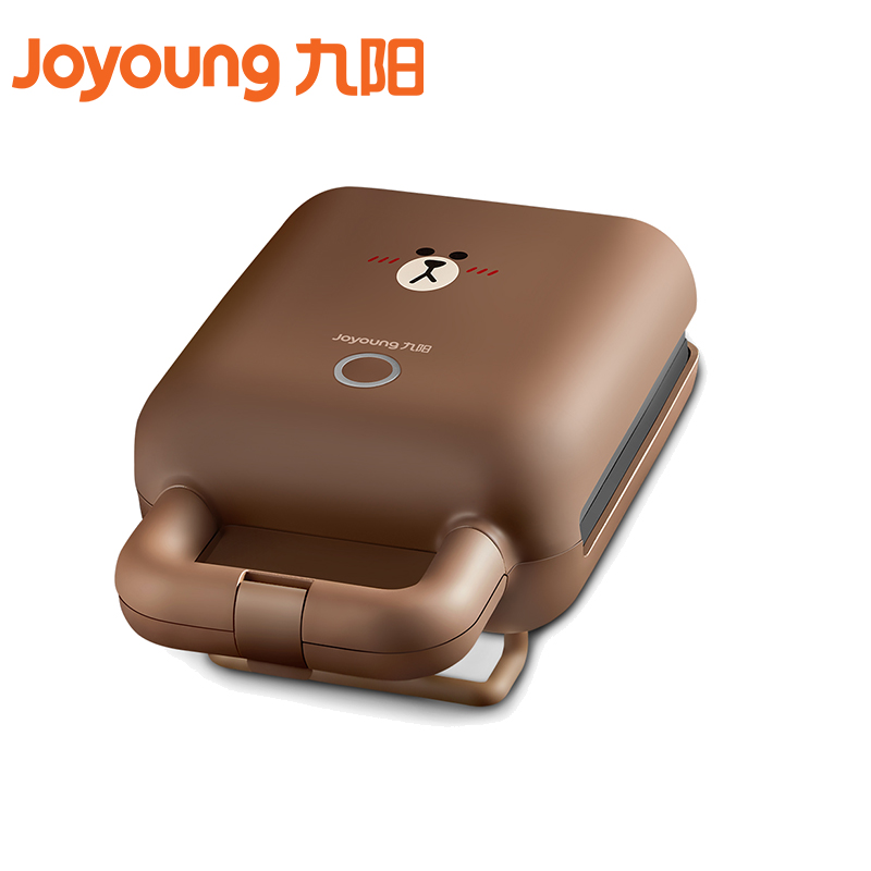 九阳（Joyoung）SK-T1BROWN line布朗熊联名款 云波速热 智能温控 双套烤盘 三明治压烤机轻食早餐机