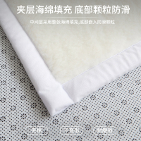 俏佳人房间卧室地垫女孩2022新款床边地毯瑜伽垫子家用防滑吸水健身加绒厚
