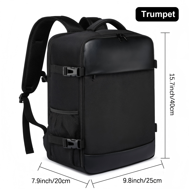 EZUOLA高端书包商务休闲双肩包防水耐磨轻便大容量学生旅行背包 均码40*30*20