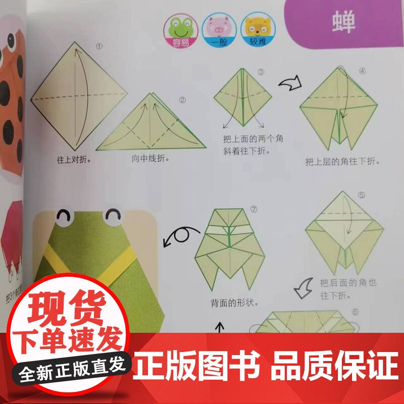 小小手折纸 嘟嘟猪 30款基础折纸 300个制作步骤 30张附赠彩纸 手工基础 亲子游戏 北京科学技术高清大图