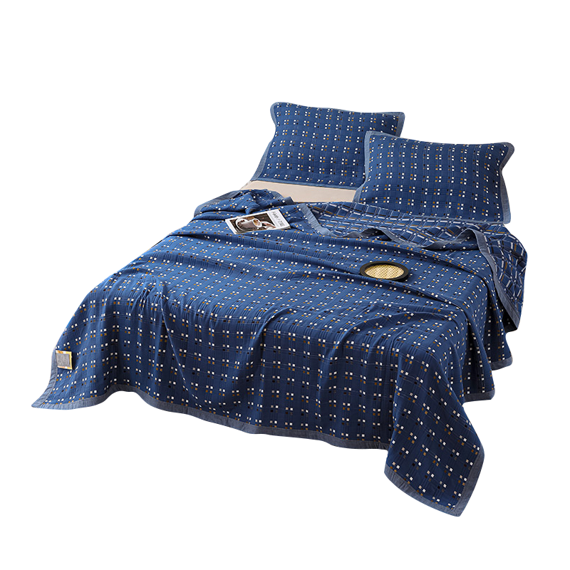 九叶红60S多层纱毛巾被150*200cm/JYH-1160/条