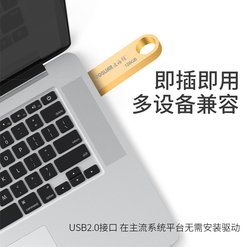 波格朗(POGLIAR)移动闪存U盘高速传输读取钥匙扣设计大容量手机电脑数据备份