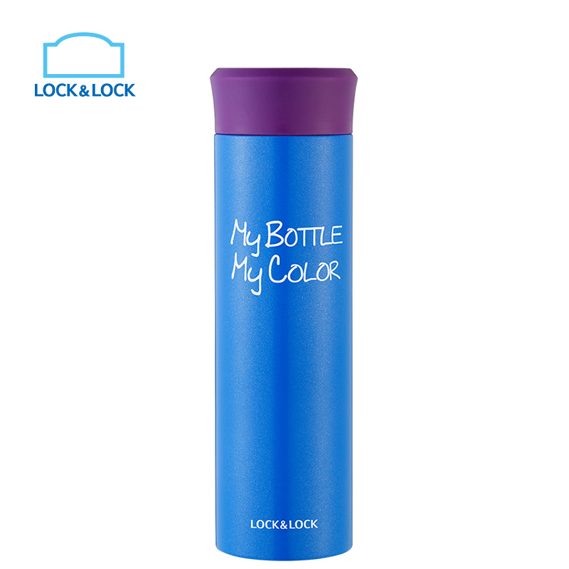 乐扣乐扣(lock&lock)缤纷保温杯保温保冷杯子304不锈钢 LHC4021B (390ml)蓝色高清大图