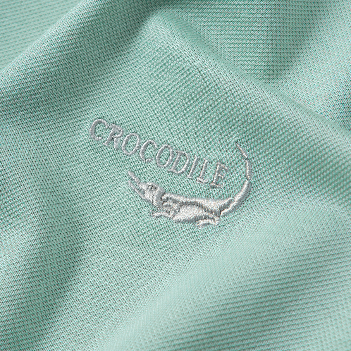 鳄鱼恤CROCODILE 夏季男士条纹提花短袖商务POLO衫高清大图