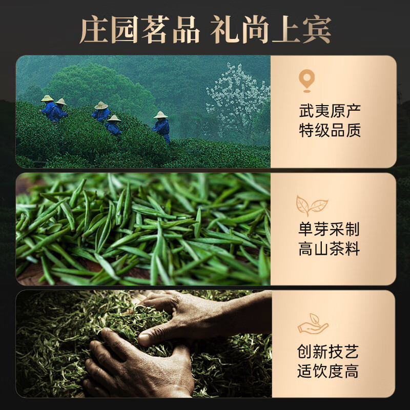 华祥苑(EMPEREUR) 茶叶礼盒红茶金骏眉特级武夷山尚宾100.8g礼物礼品送礼 礼盒装高清大图