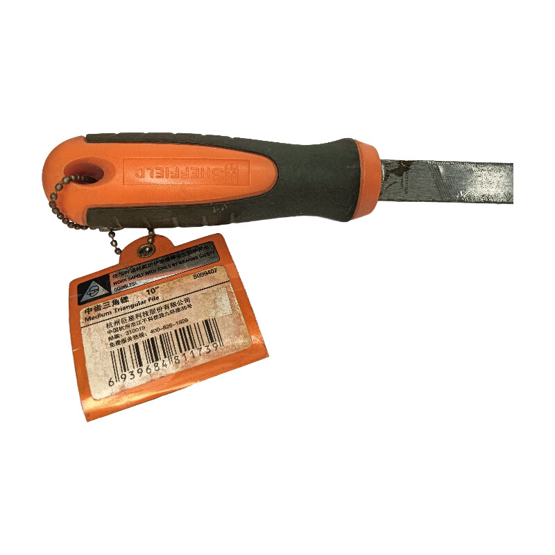 钢盾(SHEFFIELD) S099407 中齿三角锉10[家用]高清大图