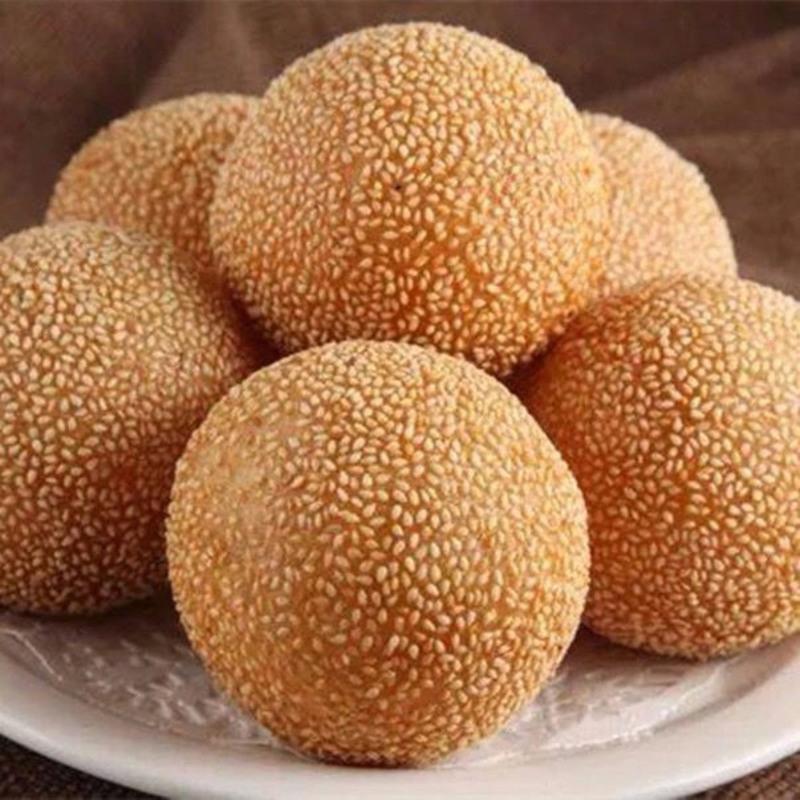 顺丰大芝麻球约35个油炸速冻半成品传统糕点心豆沙糯米麻团
