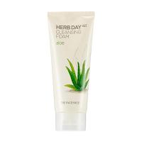 The Face Shop 菲诗小铺 每日草本芦荟泡沫洁面膏 两只装170g*2(洗面奶 洁面乳 有效清洁 舒缓 保湿)