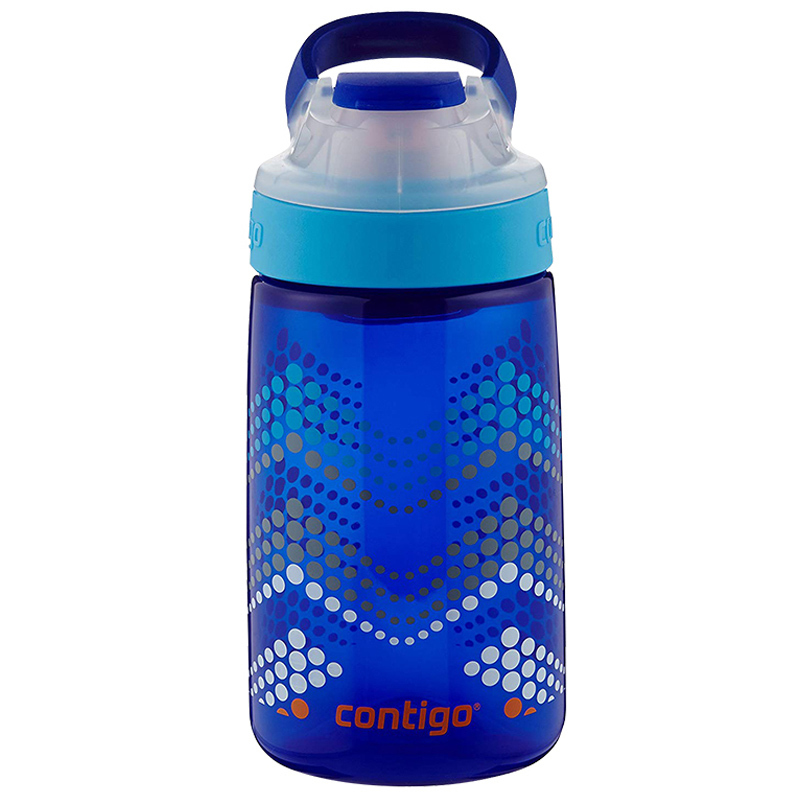 [防漏设计健康材质]Contigo康迪克 食品级塑料水杯不保温多色可选 儿童防漏水壶 414ml
