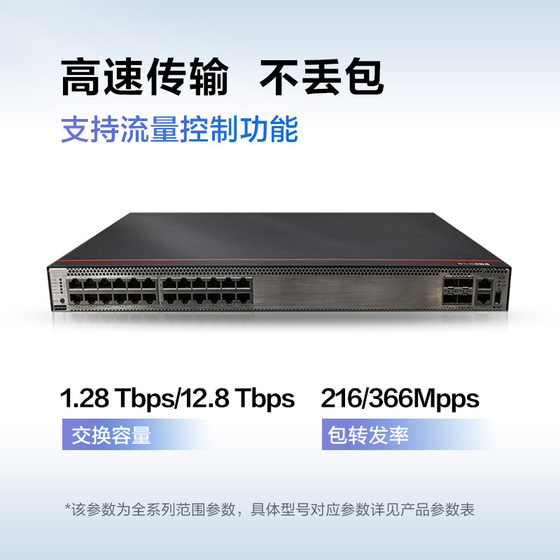 华为数通智选 S5735S-H24T4XC-A 24口千兆交换机+4万兆光口企业级管理型接入汇聚交换机单子卡槽位