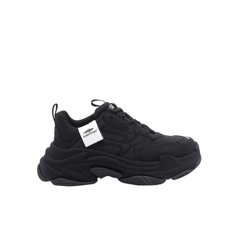 Balenciaga/巴黎世家系带圆头织物跑步鞋男防滑橡胶底运动休闲鞋