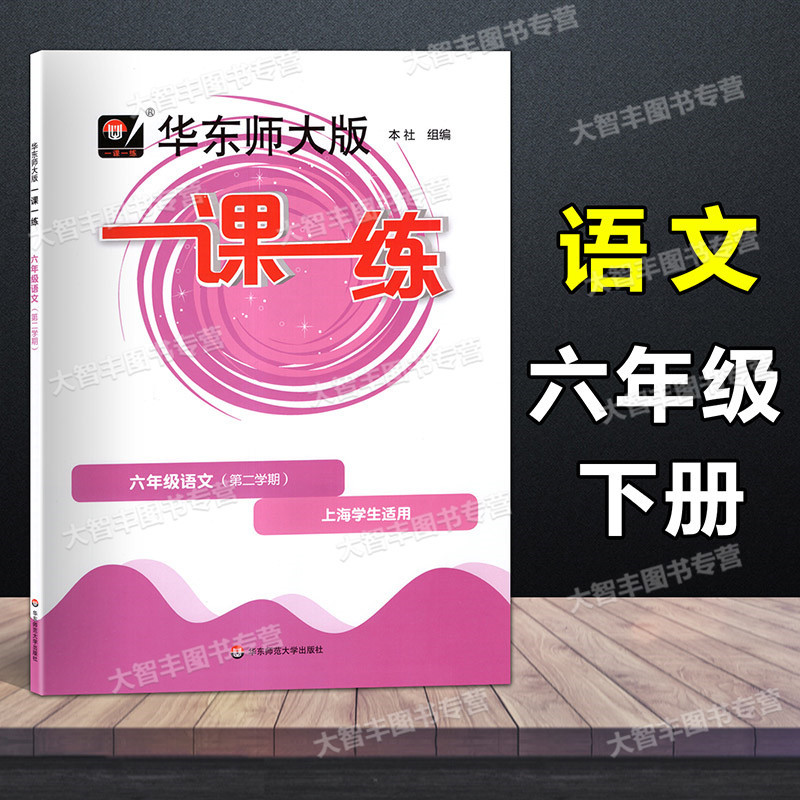 语文 六年级下 [正版]2023春华东师大版一课一练 语文 六年级第二学期/6年级下册 上海版配套教辅 含参考答案 华
