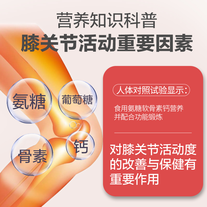 [5瓶装]北京同仁堂氨糖软骨素钙片中老年补钙男女成人加钙关节宝安糖官方正品