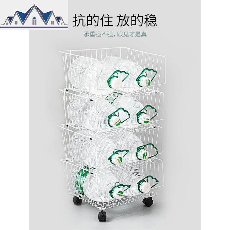 铁艺可叠加收纳筐收纳篮收纳架厨房零食蔬菜筐子浴室置物架 三维工匠高清大图