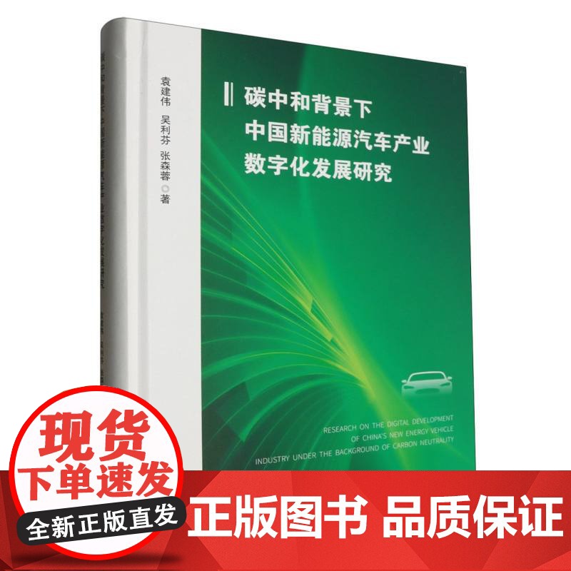 碳中和背景下中国新能源汽车产业数字化发展研究(精)高清大图