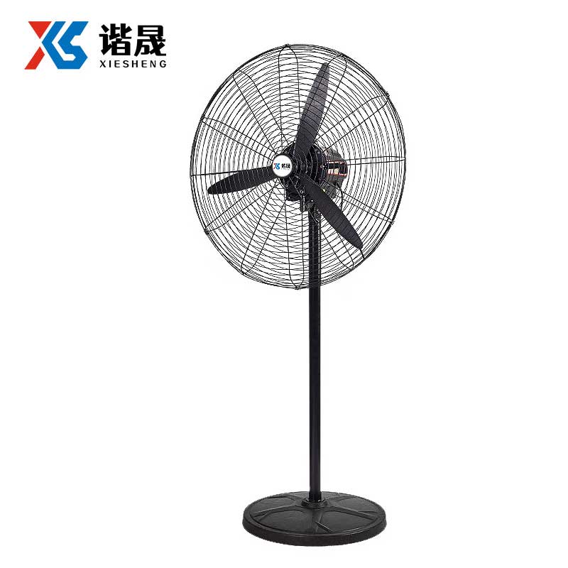 谐晟 工业落地风扇 车间大风量电风扇牛角扇工业扇 750落地扇钢铝叶