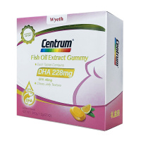 惠氏 善存（Centrum）DHA Gummy鱼油提取物软糖 善存DHA 孕期备孕孕期哺乳 1.5g*27*2