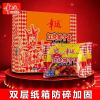 幸运方便面红烧排骨面整箱60g*30袋儿时怀旧零食品泡面干吃干脆面 60g*30袋