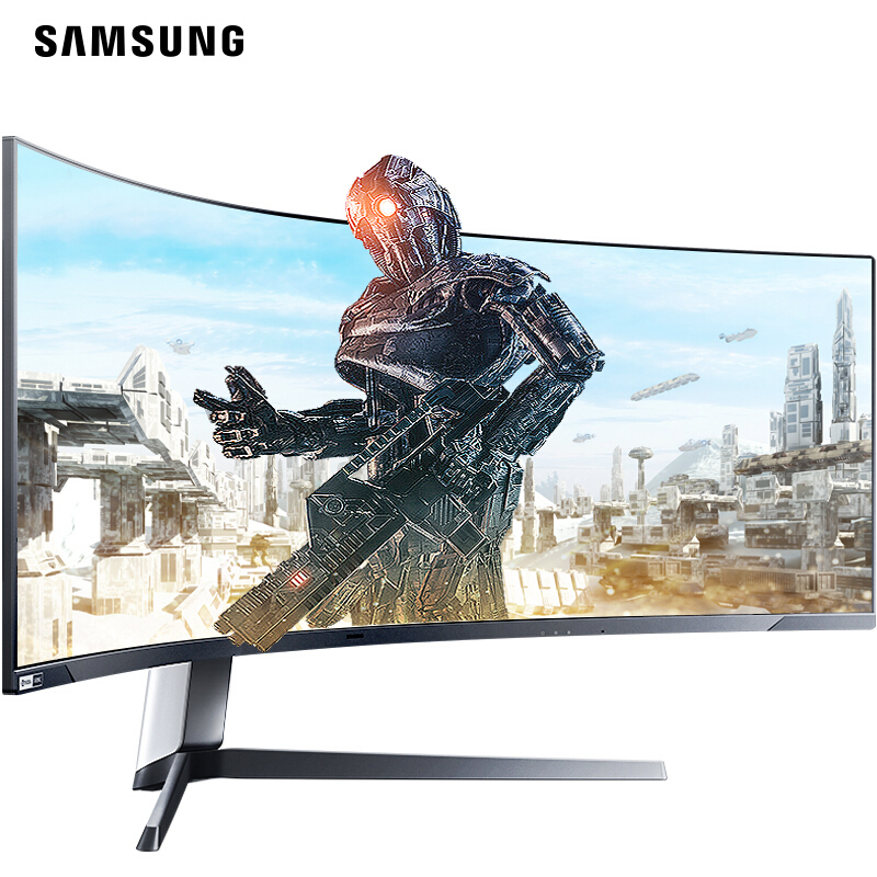 三星(SAMSUNG)S49AG950NC 49英寸Mini LED HDR2000 双2K 1000R 240Hz 1ms G-Sync 电竞显示器玄龙骑士(DP+HDMI*2)