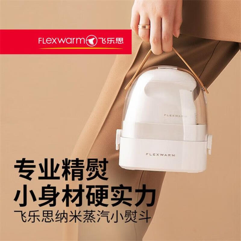 飞乐思(Flexwarm)家用纳米蒸汽挂烫机雅致白