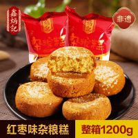 【鑫炳记】谷酥杂粮糕 红枣味杂粮糕1200g 山西特色小吃点心办公室休闲零食