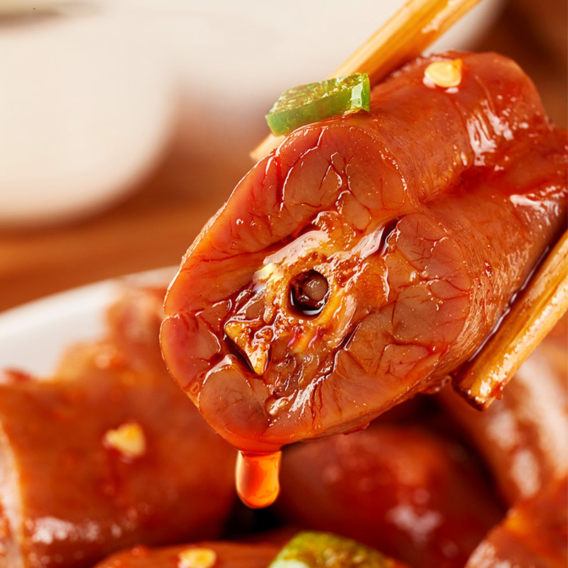 [第二件减2元]比比赞卤鸭脖[香辣味]150g(内含10包)小包袋装辣味熟零食解馋小吃网红休闲卤味即食品鸭肉