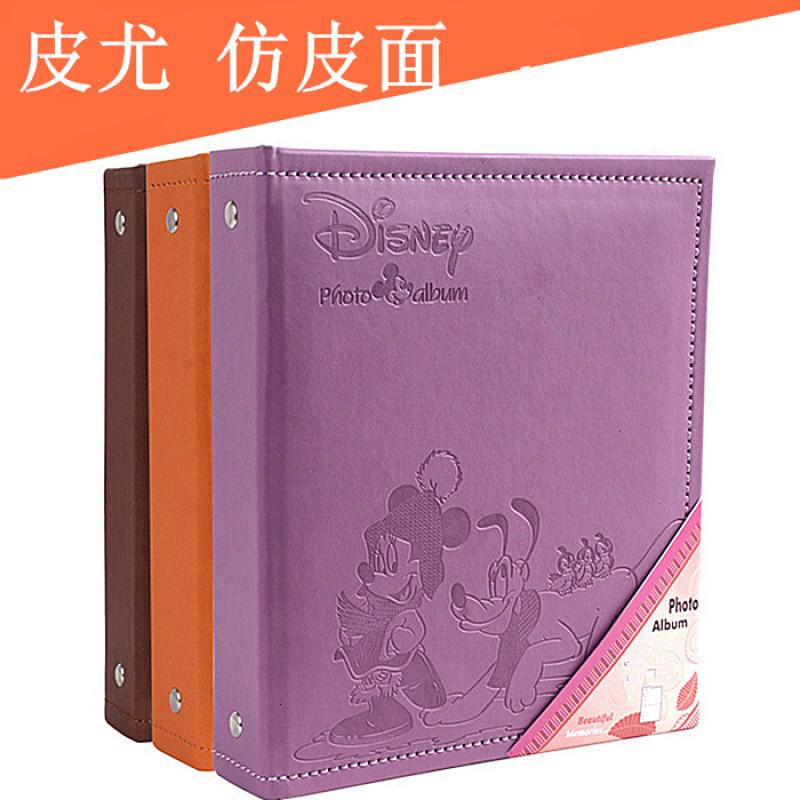 5寸 6寸 7寸家庭影集儿童仿皮面宝宝插页式相册 三维工匠 竖版紫色仿皮7寸100张_592