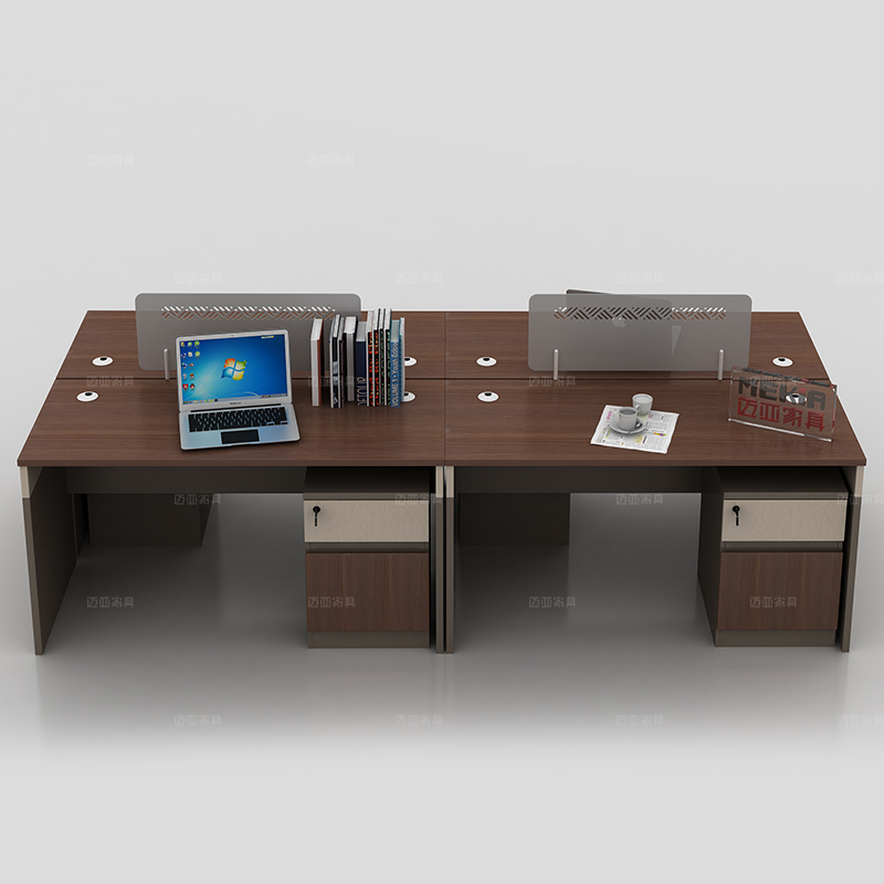 迈亚家具职员办公桌椅组合两人四人位员工桌简约屏风办工作桌
