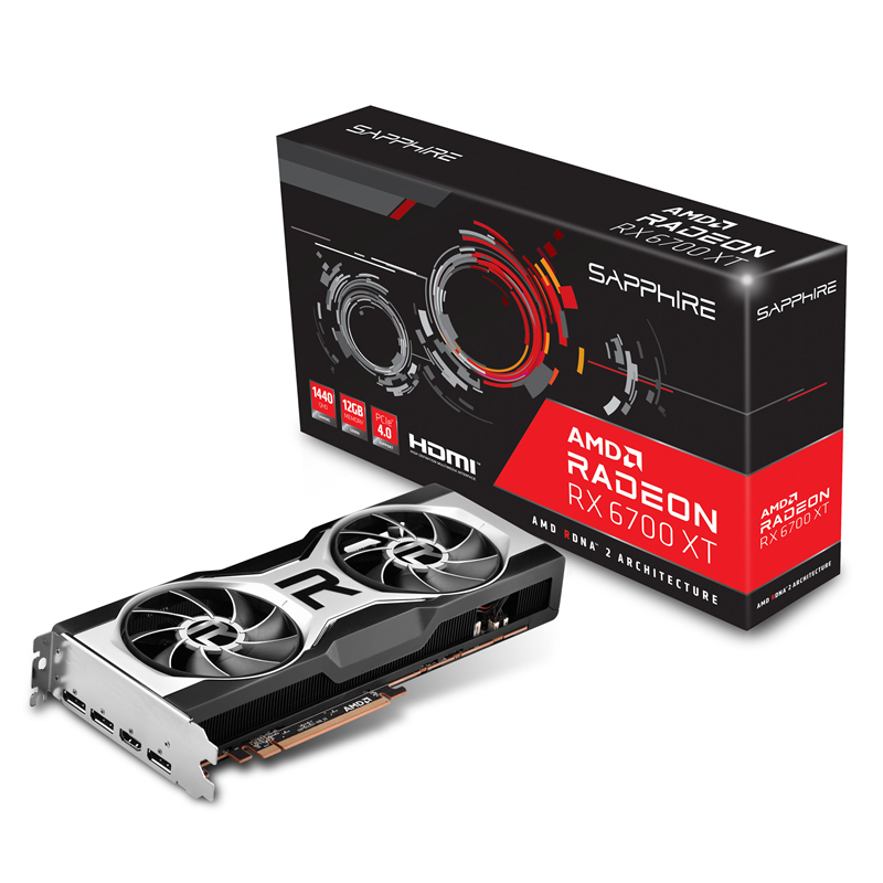 蓝宝石(Sapphire)AMD RADEON RX 6700 XT 12GB GDDR6显卡16GB GDDR6 RDNA2架构 赛博朋克2077游戏显卡