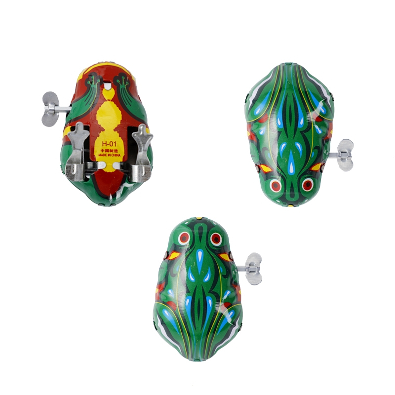 发条弹跳青蛙玩具智扣儿童大号铁皮跳跳蛙奖品学生小礼物