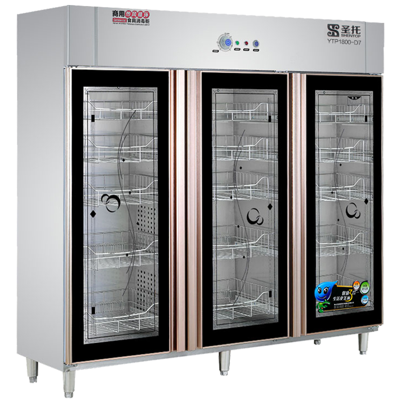 圣托(Shentop)1800L三门热风循环低温消毒柜 学校厨房工程消毒碗柜 DAB06