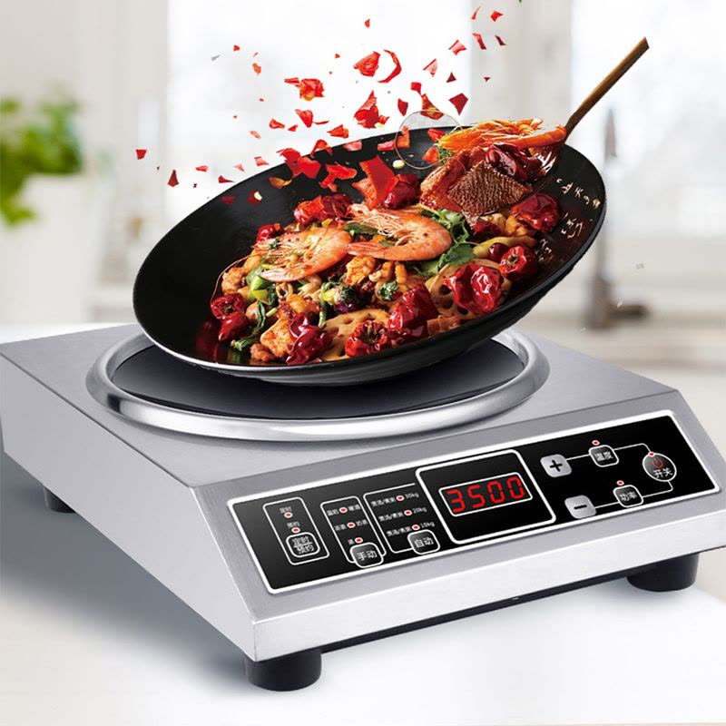 德玛太3500平面电磁炉大功率多功能家用节能电池炉猛火灶炒菜电磁炉按键款图片