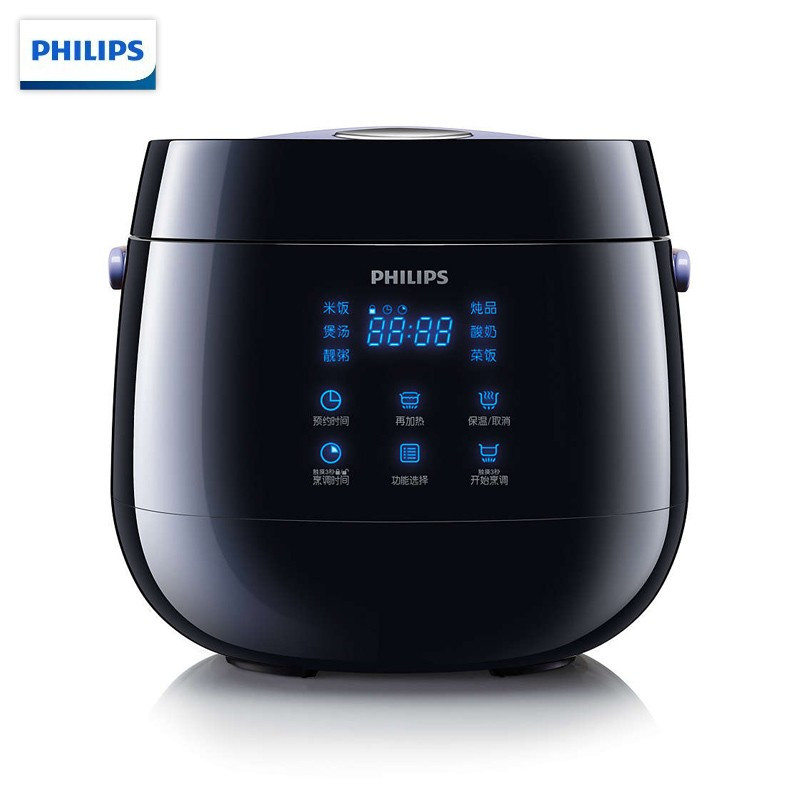 飞利浦(Philips) 迷你智能可预约液晶显示 电饭煲2L 单台装