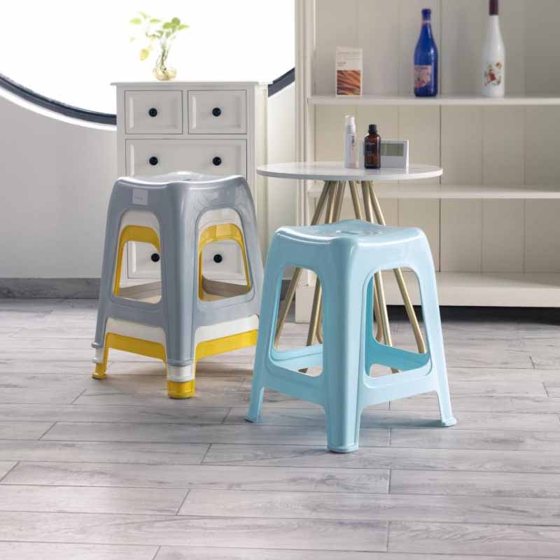 空間専門家(SPACEXPERT) 塑料小凳子大号加厚方凳 多色