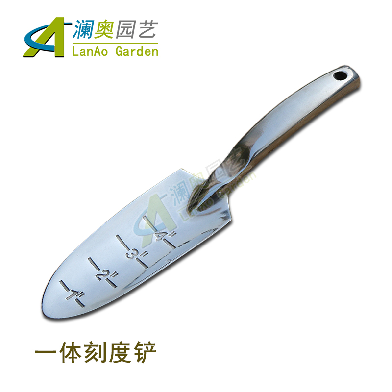 园艺铲子种植栽花种菜松土钉耙不锈钢铲家用盆栽菜园花园工具套装高清大图
