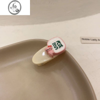 JiMi韩系ins麻将小发夹卡通发饰趣味发卡新款2023夏季抓夹创意前 发小发夹