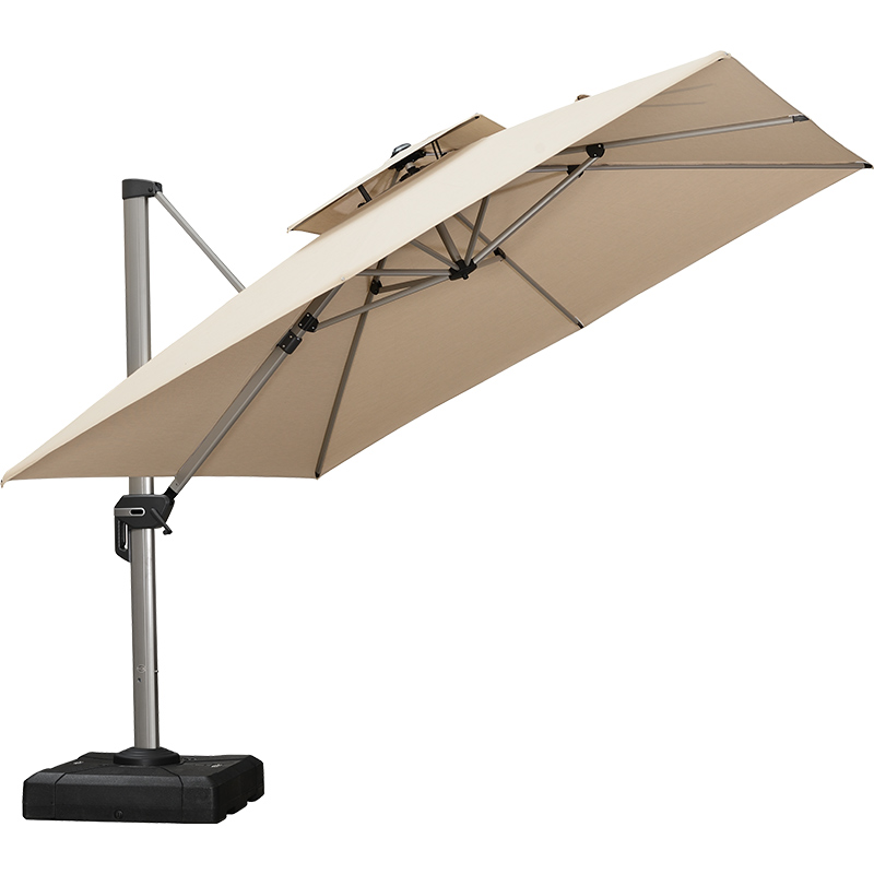 紫叶户外伞庭院遮阳伞露天罗马伞太阳伞室外Sunbrella露台花园伞高清大图