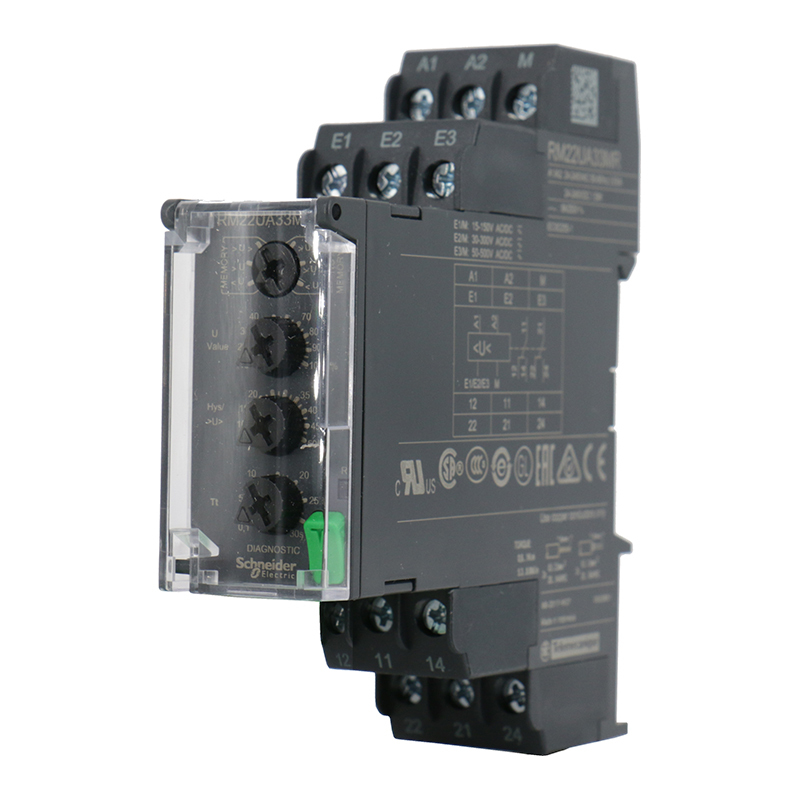 施耐德电气 RM22UA33MR 监测继电器 RM22 24-240VAC/DC 2CO继电器3.5VA 黑 单位：个