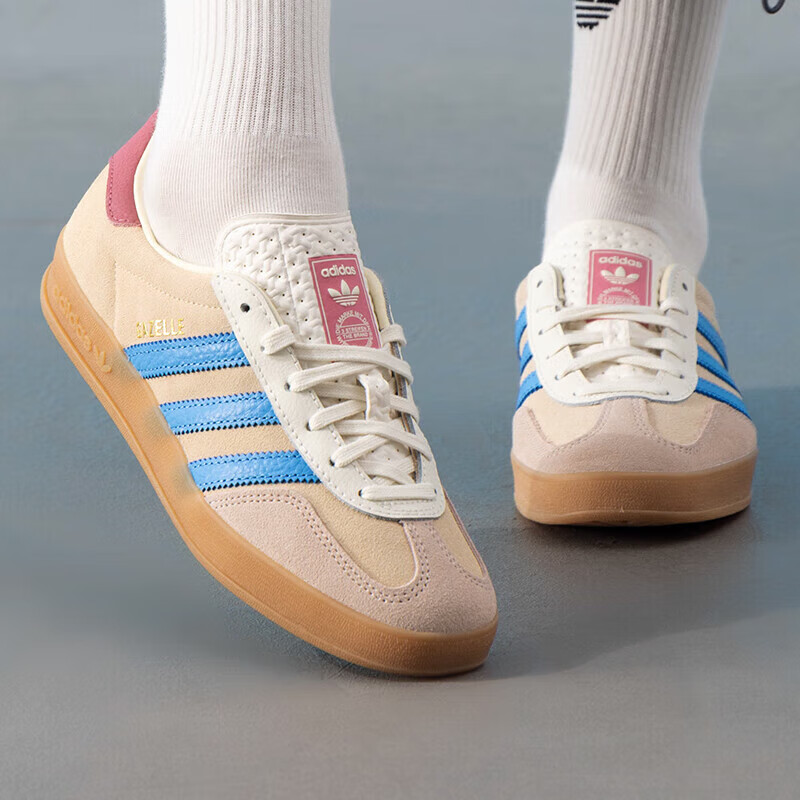 阿迪达斯（adidas）三叶草T头鞋2025夏男女GAZELLE板鞋德训鞋 ZP高清大图