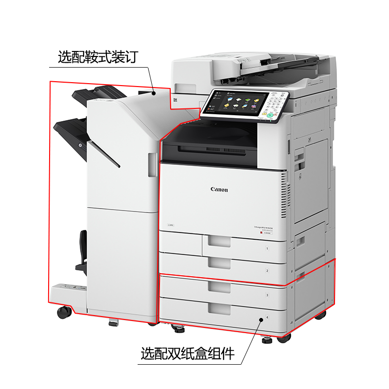 佳能(Canon) iR-ADV C3530 彩色数码复合机加鞍式装订+原装工作台高清大图