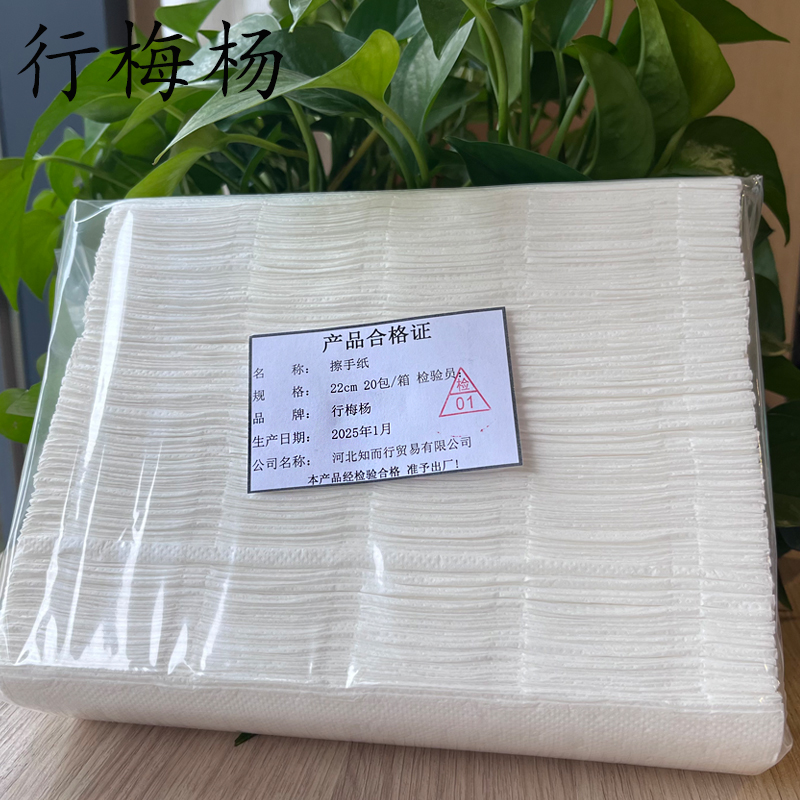 行梅杨 擦手纸 22cm 20包/箱高清大图