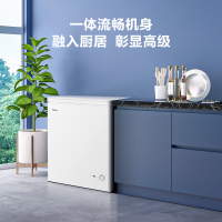 海尔(Haier)142升家用卧式冰柜冷柜小冰箱 减霜80% 断电保护 一级能效 3D逆循环速冷BC/BD-142GHD
