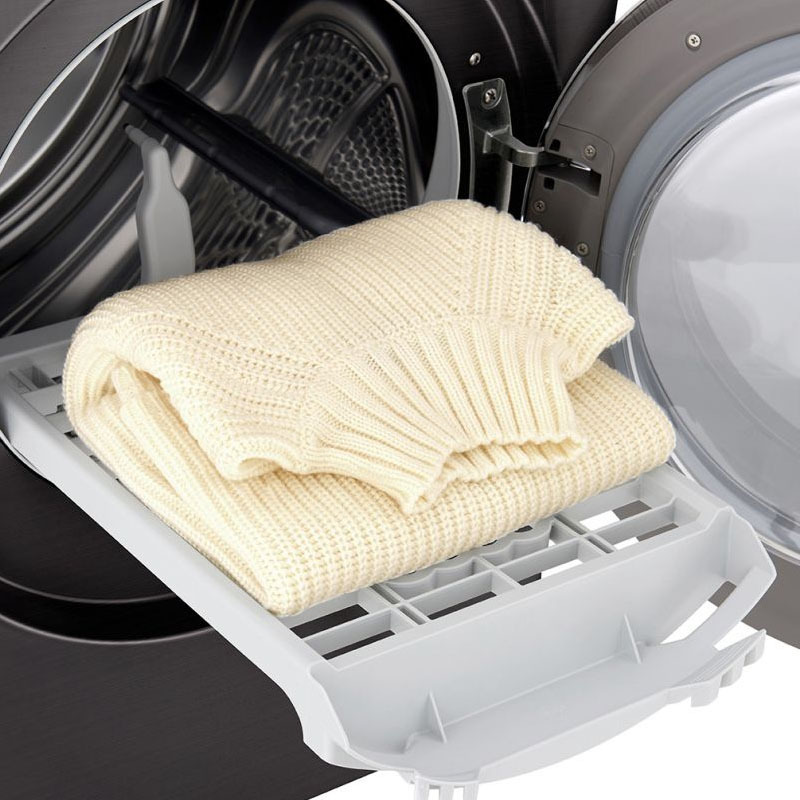 LG RC90V9JV2W 原装进口9公斤烘干机 热泵式双变频干衣机 智能遥控 低温护衣节能快速速干 左右开门可调高清大图