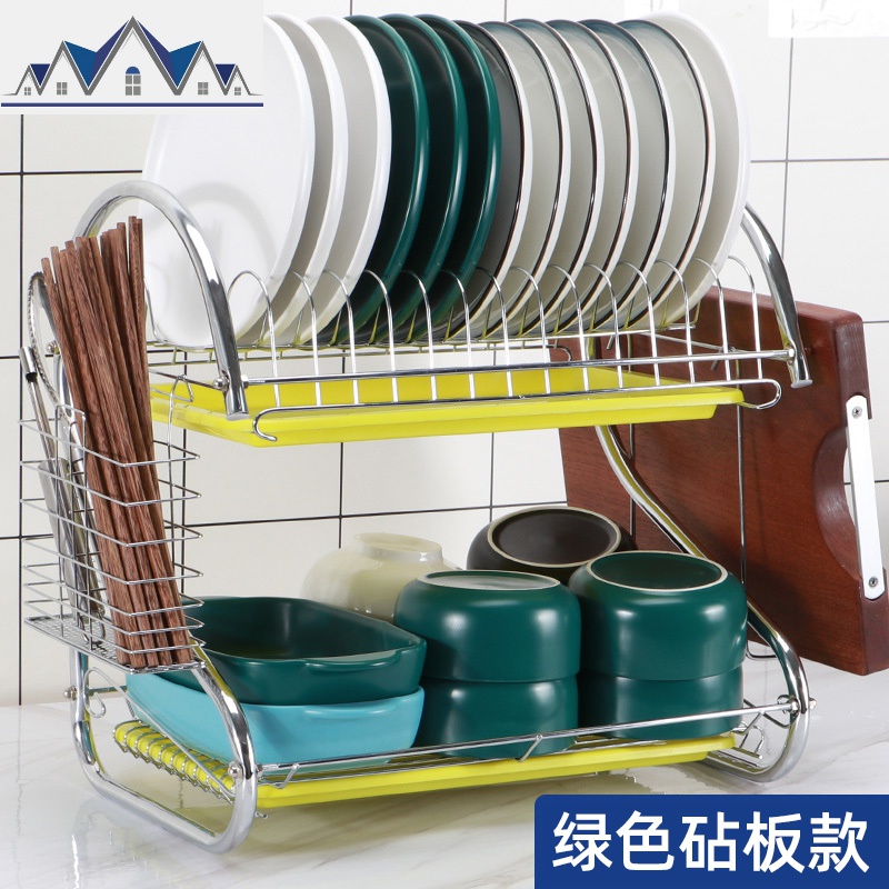 沥水架碗碟盘刀架家用晾放碗柜碗筷收纳盒厨房置物架用品用具 三维工匠高清大图