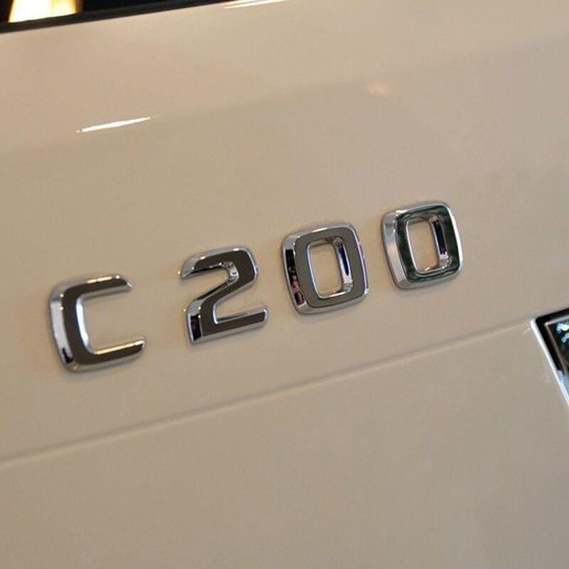 宁百辰奔驰c级后备箱尾标c63c200c180c260字标车贴字牌尾标