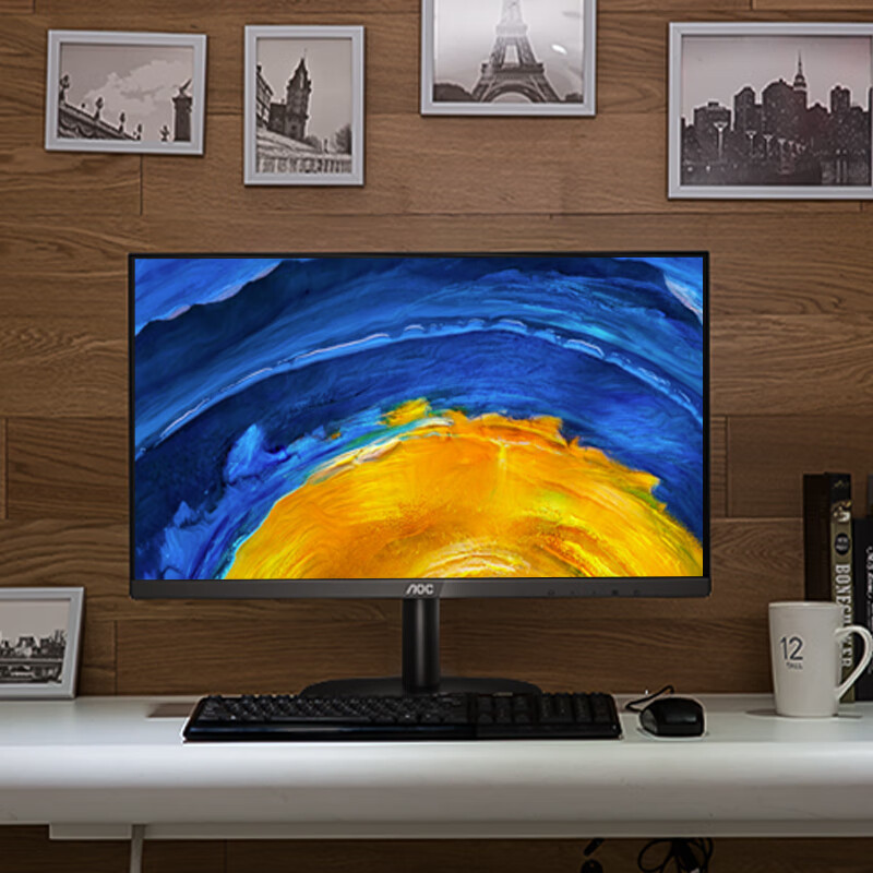 AOC U27B35 4K高清器示器27英寸液晶屏电视4k IPS屏电脑显示器屏设计游戏办公显示器屏高清大图