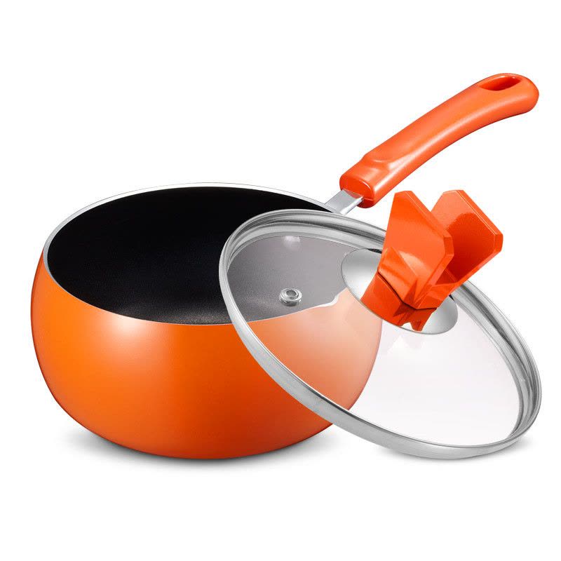 爱仕达(ASD)新不粘奶锅16cm 加厚带蒸格小蒸汤锅 隔热防烫婴儿宝宝辅食锅 持久耐用易清洗不粘锅大容量 燃气明火专用图片