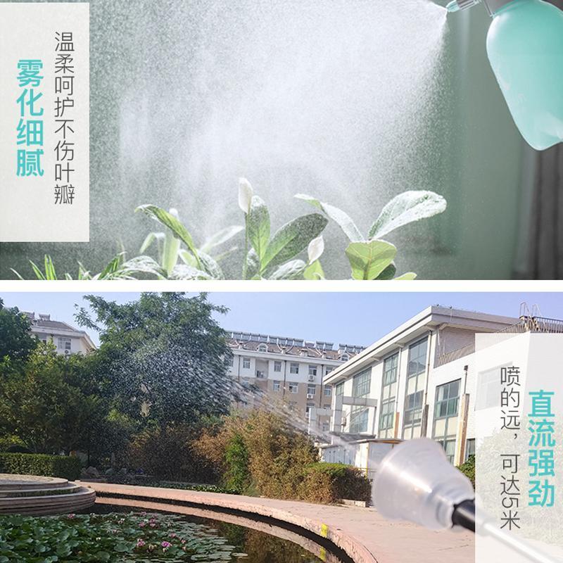 喷雾瓶家用浇花喷壶园艺高压气压式压力洗车家庭消毒专用洒水壶 2L松绿色压力喷壶